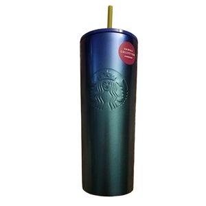 Starbucks Hawaii Exclusive blue ocean ombre metal tumbler cup 24oz